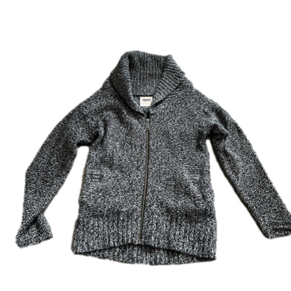 ARITZIA TNA TELLURIDE WOOL SWEATER, SHAWL COLLAR, Full Zipper, Size Small - Picture 4 of 14